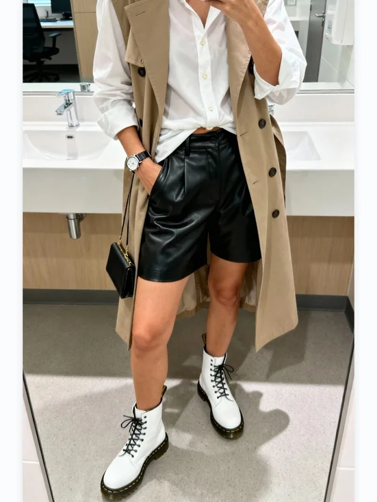 Dr. Martens White Boots Size 7 - Picture 1 of 14